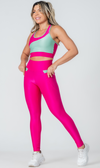 Set Essence Bold Pink Legging + Sport Bra