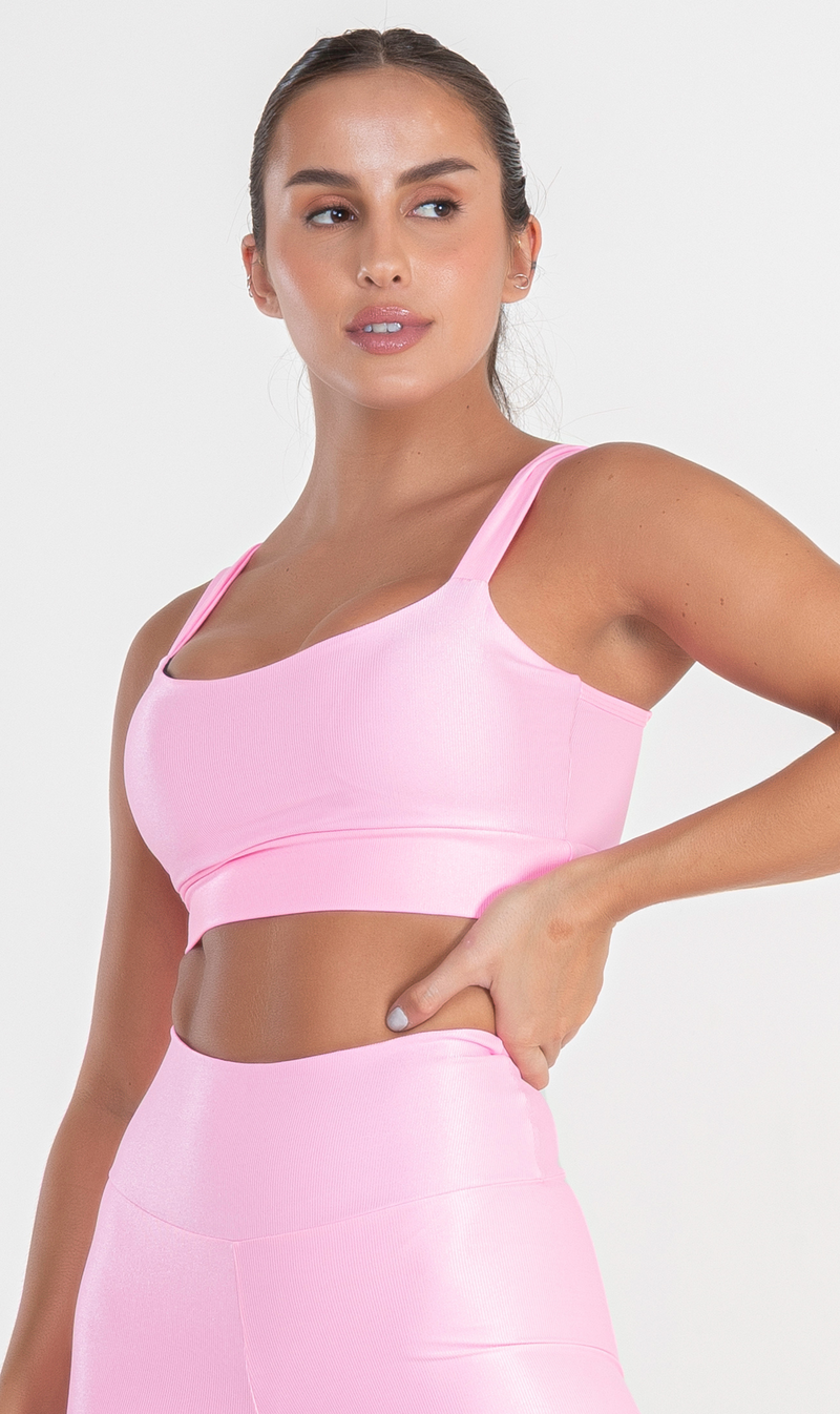 Sport Bra Essence Comfy Rosa Chiclete