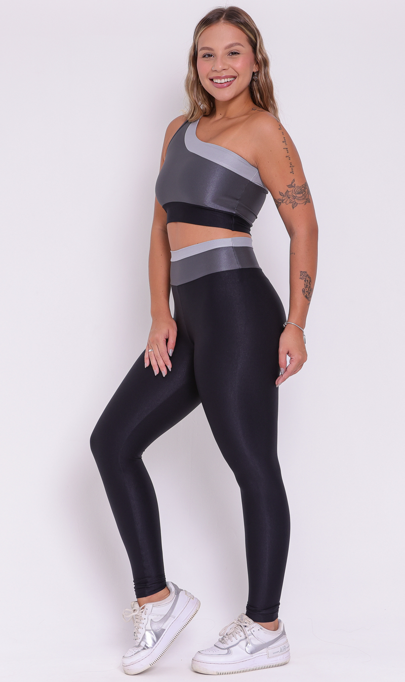 Set Essence Trio Black Legging + Sport Bra