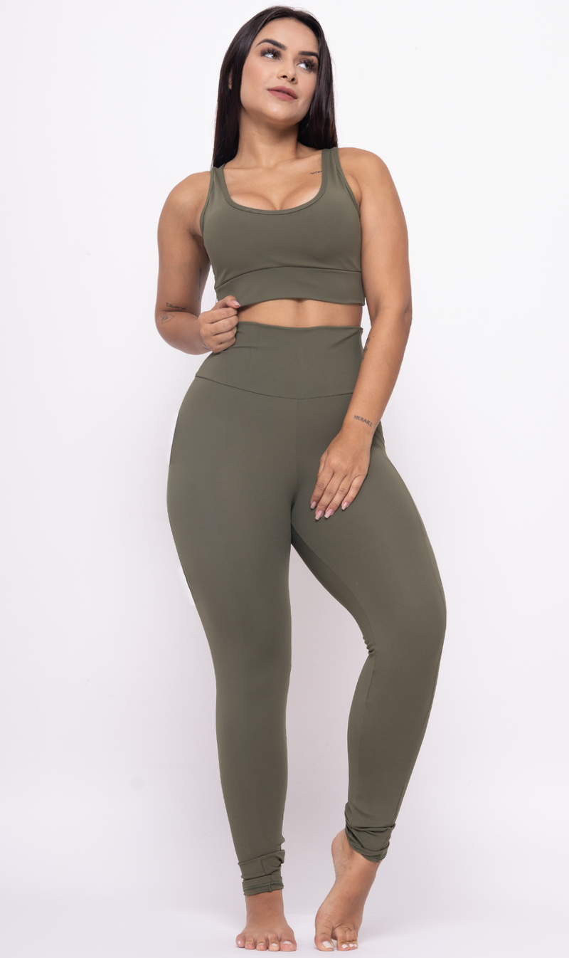 Legging Detox Basic Army Green