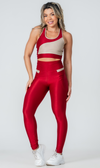 Set Essence Bold Cherry Legging + Sport Bra