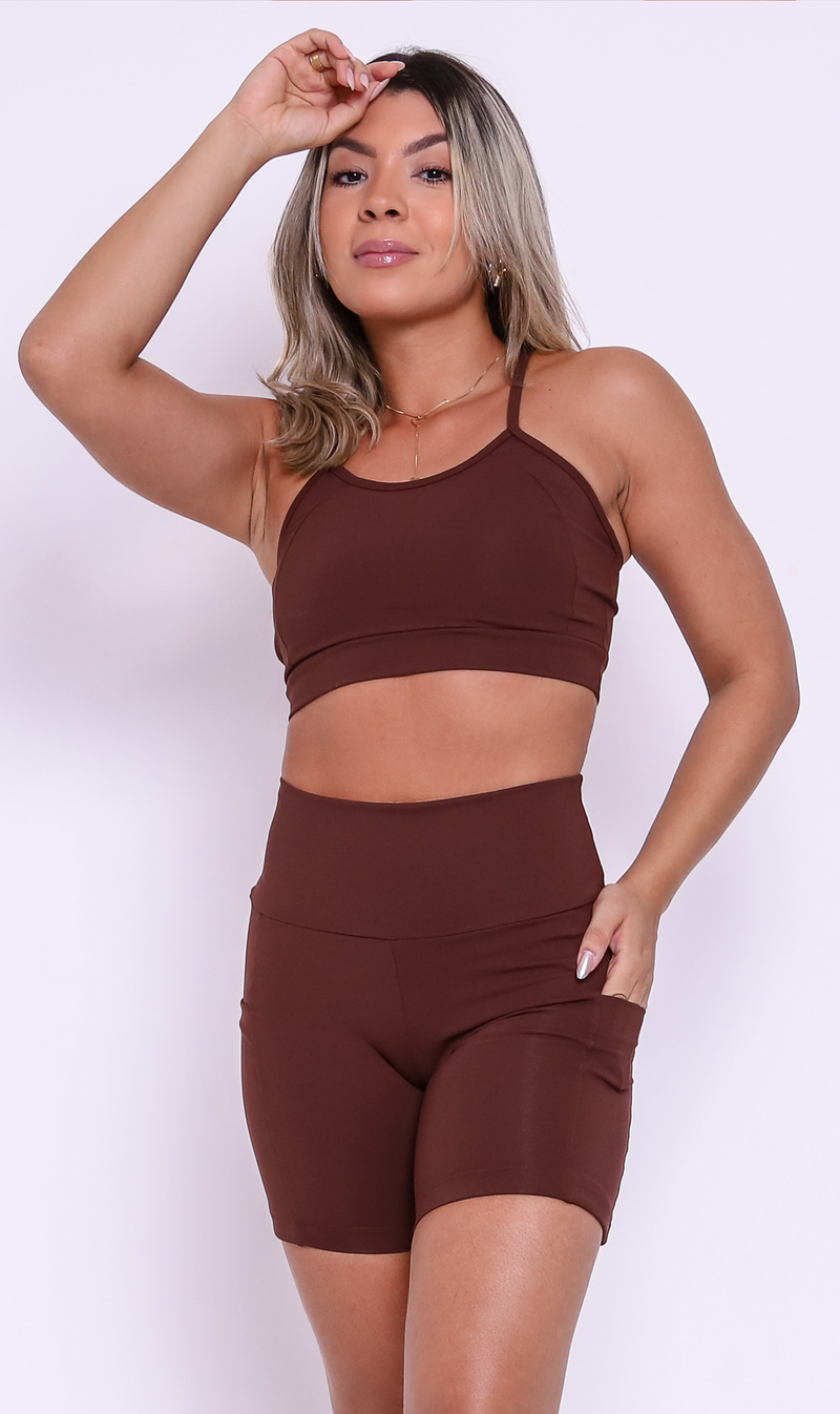 SET Short + Bra Detox Brown