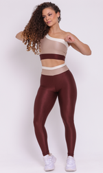 Set Essence Trio Coffe Legging + Sport Bra