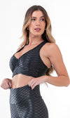 Sport Bra Textured Brocada Black