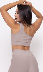 Sport Bra Aesthetic One Shoulder Sand