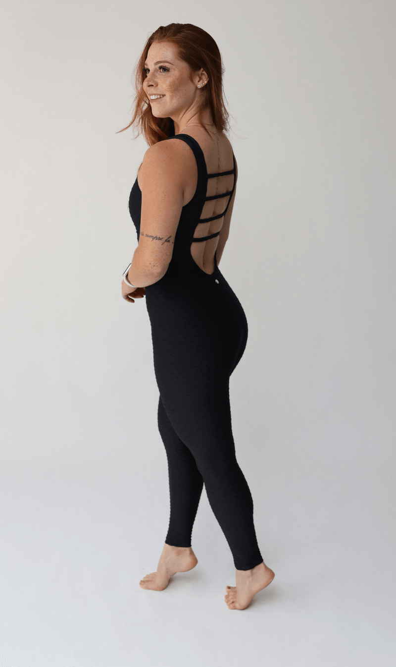 Jumpsuit Colmeia Textured Black